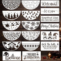 Christmas Stencils for Painting on Wood 12” Christmas Stencils for Crafts by zosylley