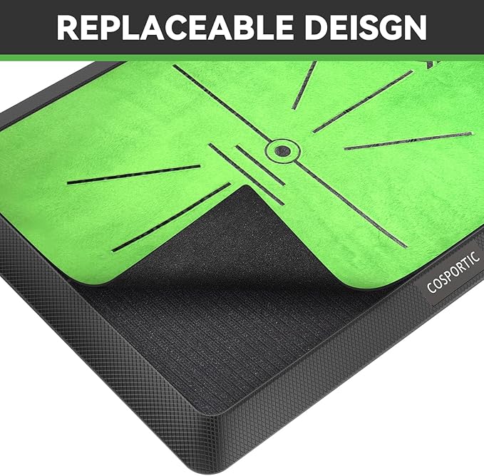 Golf Hitting Mat, Golf Training Mat for Swing Path Feedback Detection Batting,Extra Replaceable Golf Practice Mat, Golf Gifts for Men Women for Home Indoor Outdoor