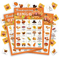 Thanksgiving Bingo Game Cards, Autumn Party Games, 24 Players Thanksgiving by CBFEBCBST