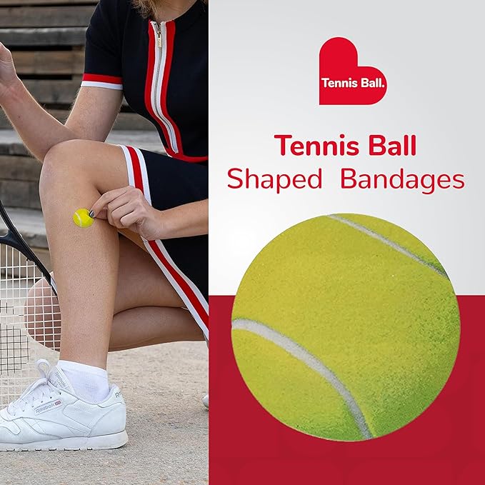 BioSwiss Bandages, Tennis Ball Shaped Self Adhesive Bandage Set, Latex Free, Sterile Wound Care, 24 Count