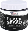 U.S. Art Supply Black Gesso Primer by USArtSupply