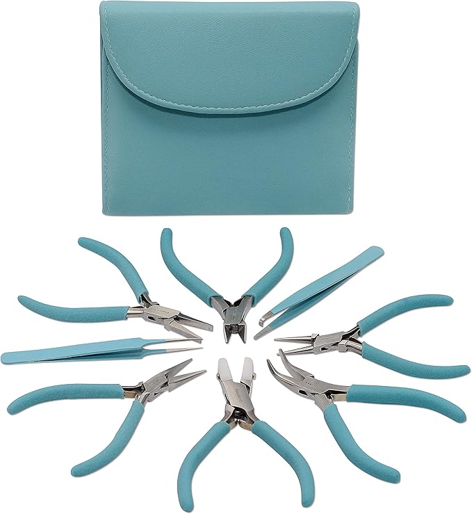 The Beadsmith Fashion Color Pliers – Set of 8 Slimline Color-Coordinated Tools by TheBeadsmith