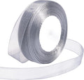 Ribbon for Gift Wrapping 3/4 inch Grey Sheer Organza Ribbon for Flower Bouquet by Loomeshribbonforcrafts%EF%BC%81