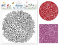 CHGCRAFT Flower Pile Polymer Clay Texture Sheets Flowers Silicone Texture Stamp by chgcraft