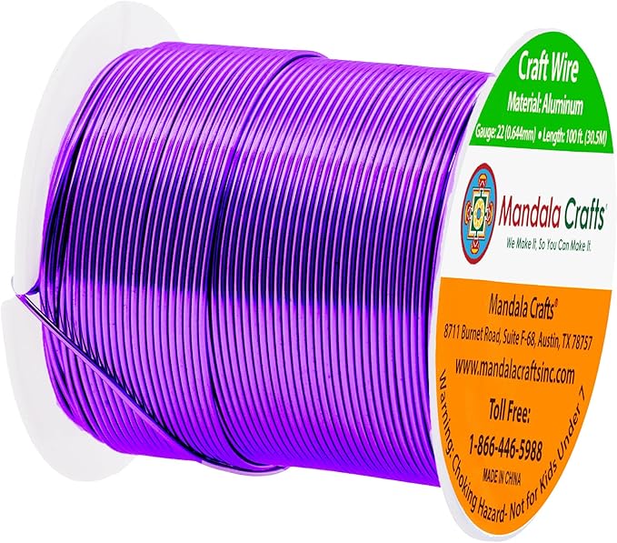 Mandala Crafts 22 Gauge Anodized Aluminum Craft Wire - Image 2