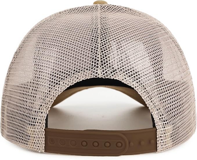 American Flag Trucker Hat - Snapback Hats for Men Women Baseball Cap - Breathable Mesh & Adjustable Fit for Casual Wear