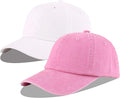 LANGZHEN Unisex Baseball Cap 100% Cotton Fits Men Women Washed Denim Adjustable Dad Hat