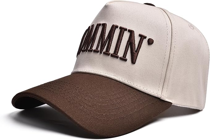 Women’s Mommin Trucker Hat – Vintage Two-Tone Ponytail Baseball Cap, Embroidered Adjustable Hat, Great Gift for Mom & Women