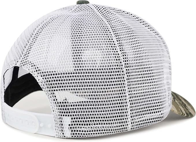 American Flag Trucker Hat - Snapback Hats for Men Women Baseball Cap - Breathable Mesh & Adjustable Fit for Casual Wear
