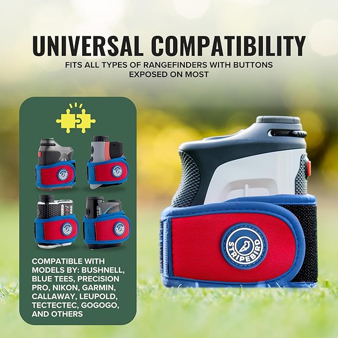 Stripebird 2.0 Slim Golf Rangefinder Magnetic Strap - Form Fitting, No Buckle, Range Finder
