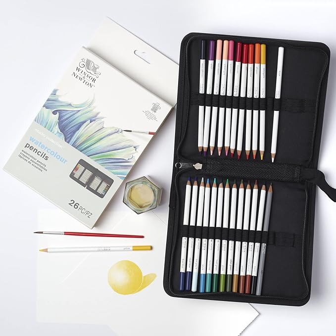 Winsor & Newton Studio Collection Artist Pencils, Watercolor Pencil Wallet - Image 9