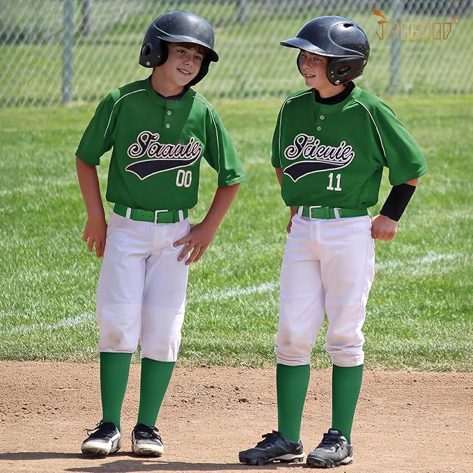 Baseball Socks and Belt for Youth Adult Softball Socks Combo Elastic Waist Belt for Men Kids Boys Girls Women JASGOOD