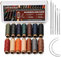 0.55 mm Round Waxed Thread, 14 Colors 76 Yards Spool Wax Coated String by KAQRHFT