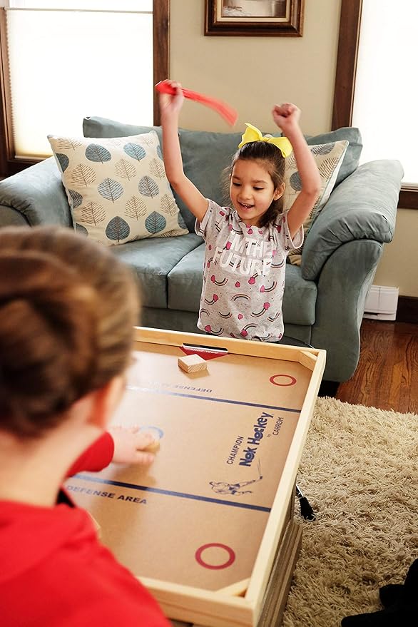 Carrom Champion Nok Hockey Game — Wooden Board Games - Image 2