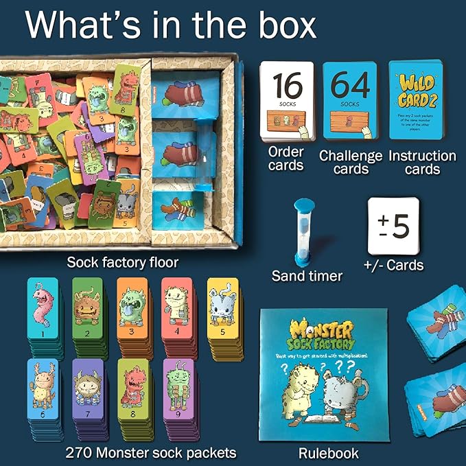 Monster Sock Factory Multiplication and Division Game - Image 2