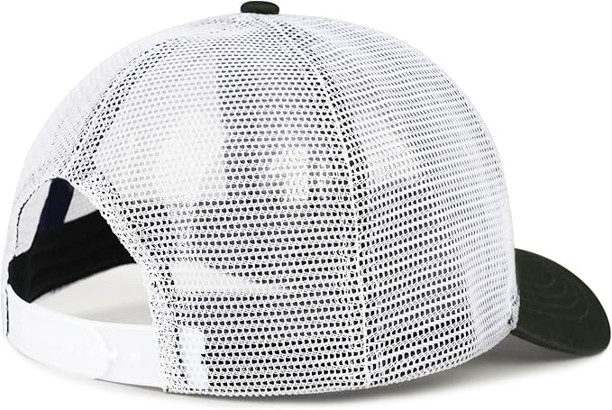 American Flag Trucker Hat - Snapback Hats for Men Women Baseball Cap - Breathable Mesh & Adjustable Fit for Casual Wear