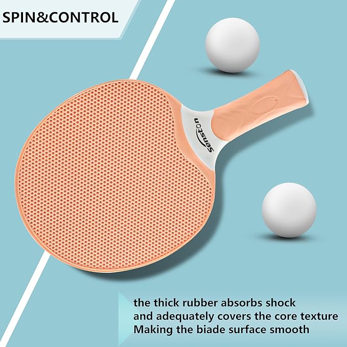 Senston Table Tennis Rackets Set, Professional Ping Pong Paddle Set - Image 4