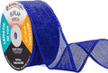 Mandala Crafts Royal Blue Burlap Ribbon 1.5 Inches Wide Jute Ribbons by MandalaCrafts