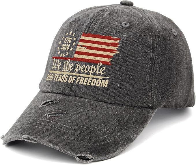 U.S. 250th Anniversary 250 Years Freedoms 1776-2026 Baseball Hats Funny