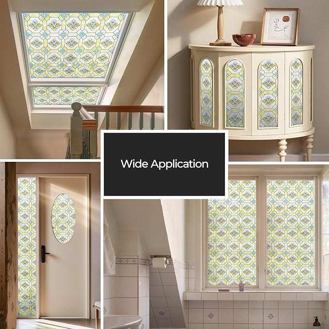 3D Stained Glass Window Film, Decorative Window Privacy Film - Image 7