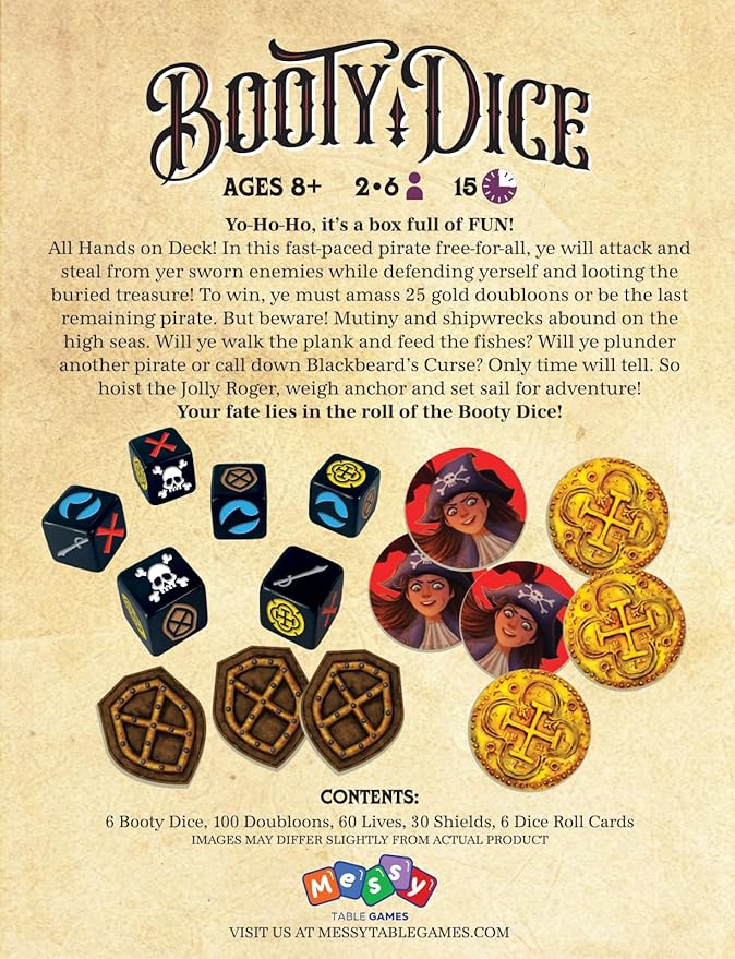 Booty Dice | Quick Pirate Dice Game | Great - Image 6