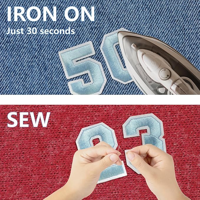 Number Iron On Patches, Numbers 0-9 Embroidery Applique Patch, DIY Decorative - Image 4