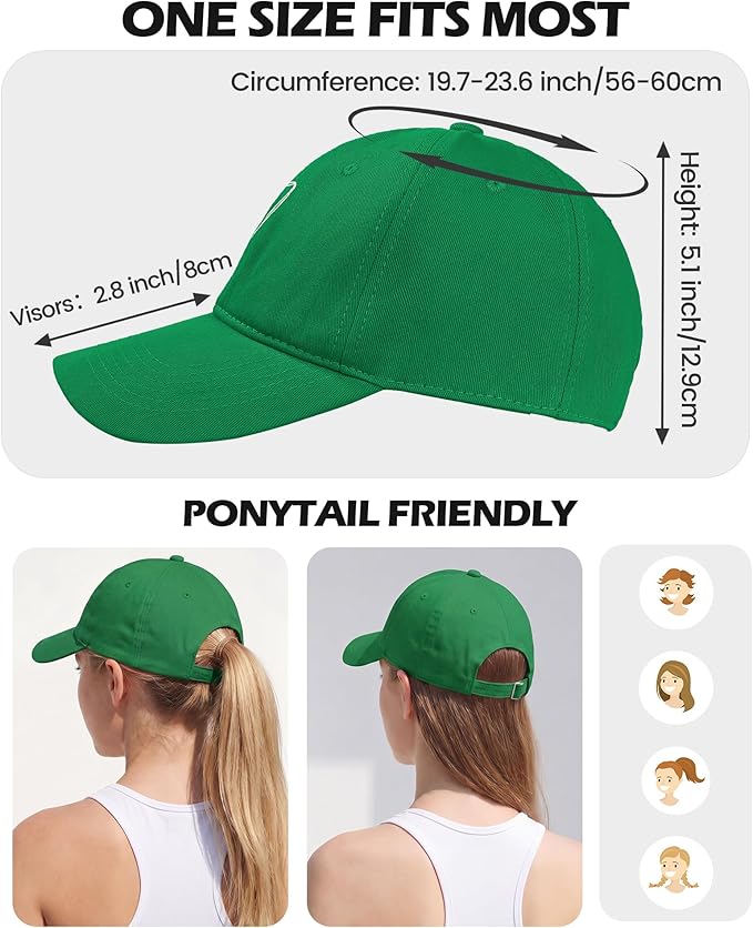 American Trends Womens Baseball Caps Cute Heart Dad Hat, Adjustable Cotton Unisex Cap for Workout, Golf & Everyday Wear