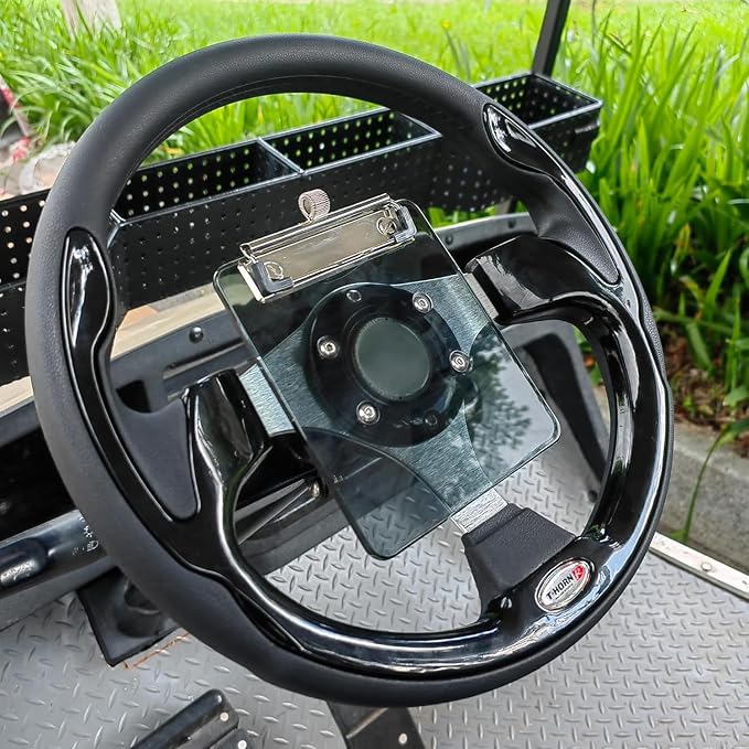 Golf Cart Scorecard Holder with Pencil Holder for Club Car/EZGO/YA/Icon/Star Car/Excar and Other Most Golf Carts. Clear/Black-Tinted are Available 5mm Thick Acrylic and More Sturdy.