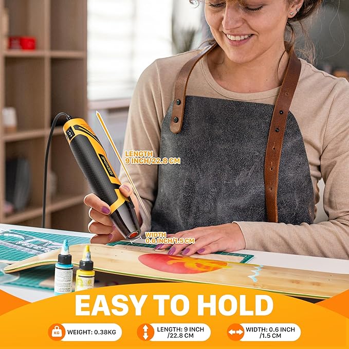 SEEKONE Mini Heat Gun, 350W 2-Temp Settings 500℉ & 842℉（260℃& 450℃） Fast Heat - Image 3