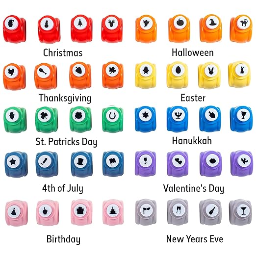 Every Occasion Year Round Scrapbook Paper Holiday Punchers-40 Unique Designs - Image 6