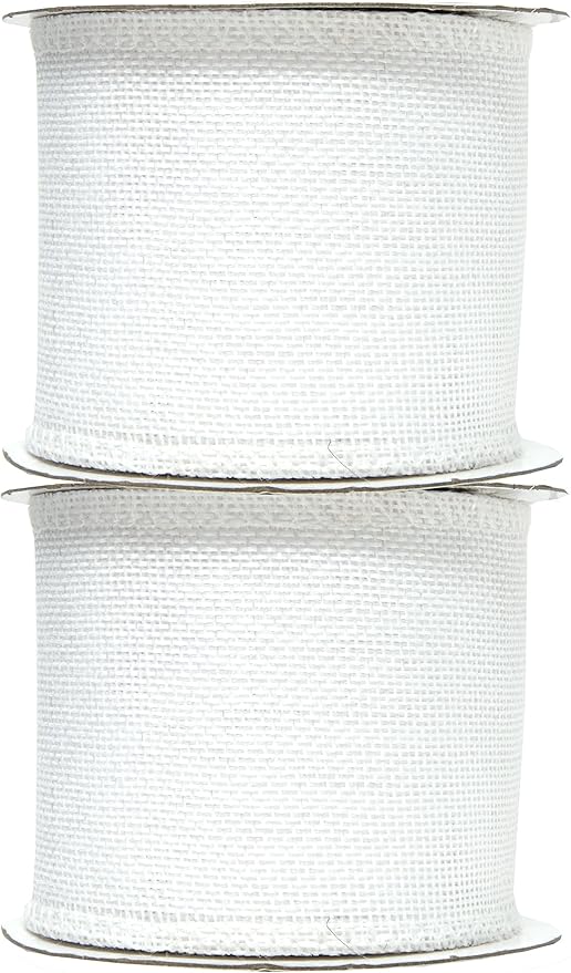 Mandala Crafts White Burlap Ribbon 3 Inches Wide Jute Ribbons - Image 2