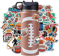 Football Water Bottles for Boys 18 oz and 100 PCS Football Stickers Sports Insulated Stainless Steel Water Bottle Footballs Accessories Stuff Gear Gifts For 8-12 12-14 Player