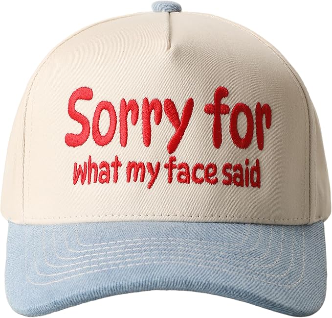 MIRMARU Two-Tone Vintage Canvas Trucker Hats for Men & Women, Adjustable Size Baseball Caps with Trendy Embroidered Design