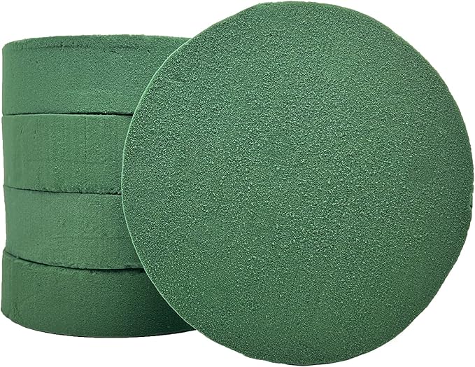 5 Pcs Floral Foam, Dry Wet Floral Foam Bricks Round by MYYZMY