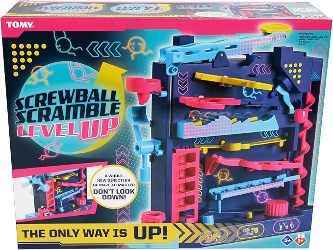 Screwball Scramble Level Up Kids Board Game- Timed Marble Run Obstacle Course - Image 6