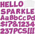 237 Pcs Glitter Bulletin Board Letters, Numbers and Punctuation, Poster Board by xiheer