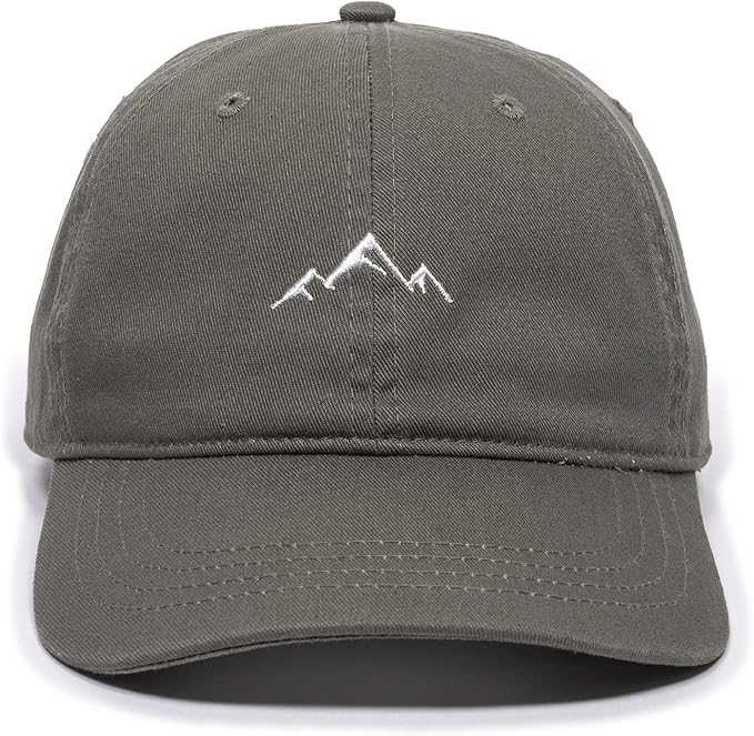 Outdoor Cap -Adult Mountain Dad Hat-Unstructured Soft Cotton