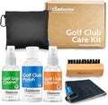 Club Doctor Golf Club Care Kit – Clean, Polish, and Restore Irons, Drivers, Putters – Scratch, Scuff, Rust Remover – Complete Golf Club Maintenance Kit with Grip Cleaner, Club Cleaner, and Polish