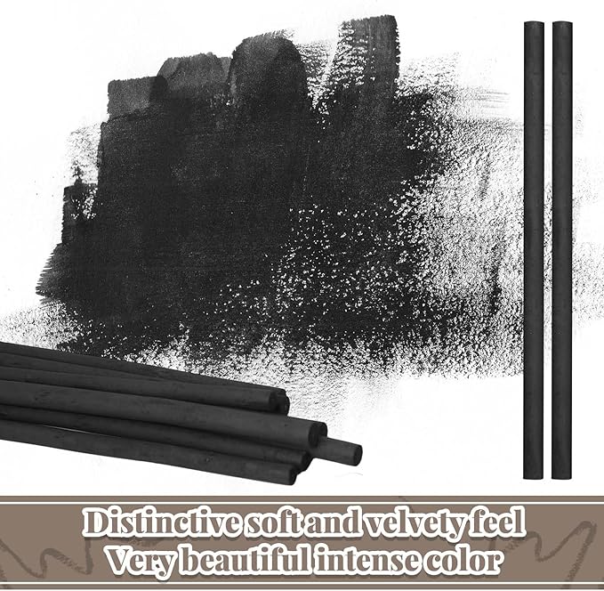 Gueevin 50 Pcs Willow Charcoal Sticks, Willow Charcoal, and Fine Art Christmas - Image 4