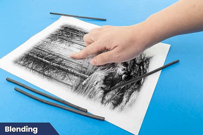 Pacific Arc Artist Vine Charcoal, Artist Vine Charcoal Sticks, Hard and Smooth - Image 5