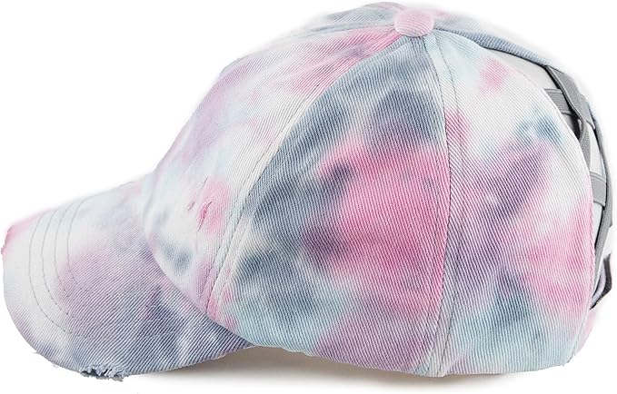 C.C Ponycap Messy High Bun Ponytail Adjustable Glitter Mesh Trucker Baseball Cap