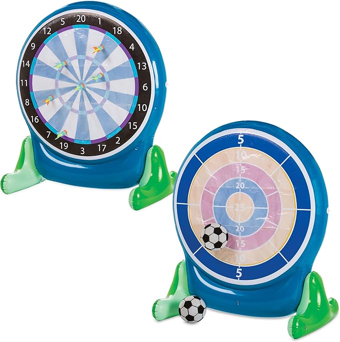 Hearthsong Jumbo 57-Inch Inflatable 2-in-1 Darts and Soccer Set - Image 2