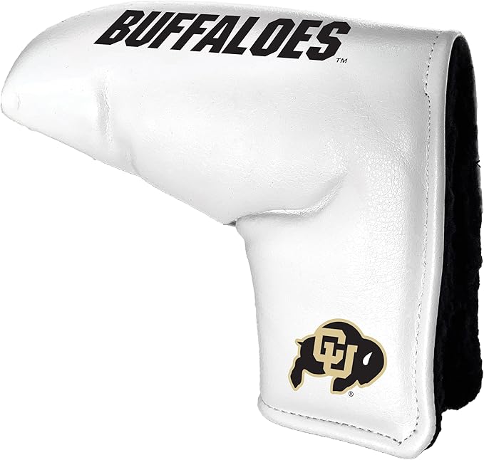 Team Golf NCAA Tour Blade Putter Cover (White), Fits Most Blade Putters, Scotty Cameron, Taylormade, Odyssey, Titleist, Ping, Callaway