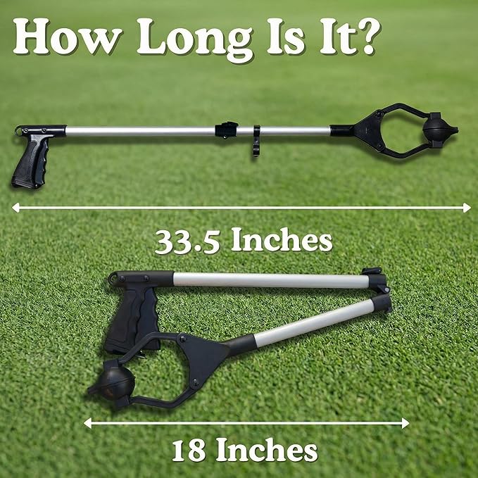 Golf Ball Teeing Aid Device For Seniors V2.0 | Golf Ball Dispenser Eliminates Bending | Motorless Golfing Dispenser Tees Up Your Golfing | Adaptive Gifts For Seniors | Foldable Tee Assistant