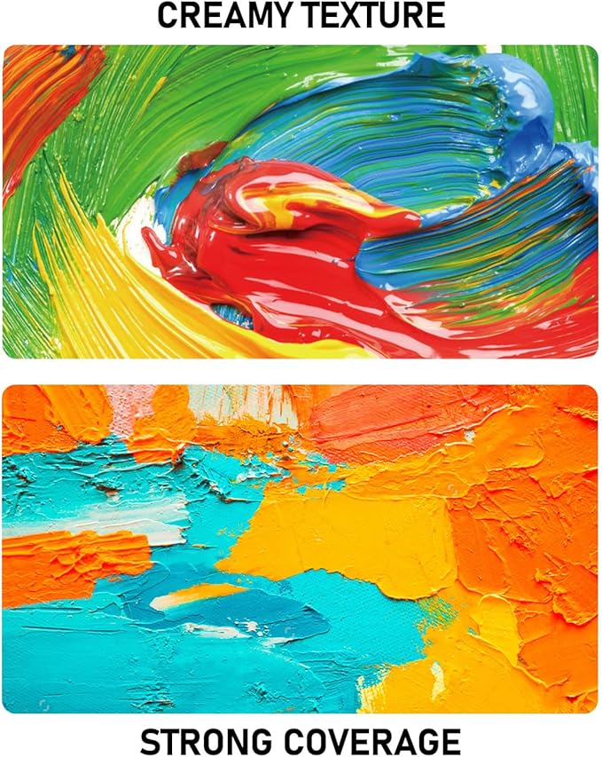 6 Colors Large Acrylic Paint Set Art Painting Bulk Supplies - Image 3