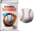 BioSwiss Bandages, Baseball Shaped Self Adhesive Bandage Set, Latex Free, Sterile Wound Care, 50 Count