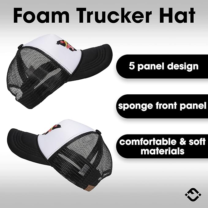 Funky Junque Premium Mesh Snapback Trucker Hat - Stylish Comfort for All - Patriotic, Humor & More