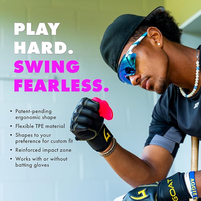 Baseball Thumb Guard, Batters Batting Grip, Finger Guard, Accessory, Batting Protection, Reduce Bat Sting, Hitter, Tool, Bat, Hitting Accessory