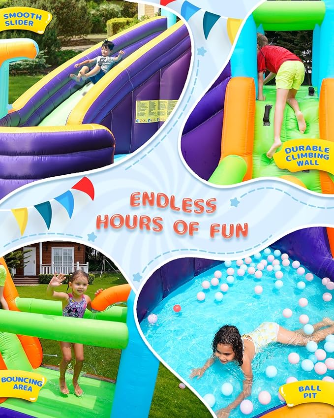 AirMyFun Inflatable Waterslide, Water Bounce House - Image 2