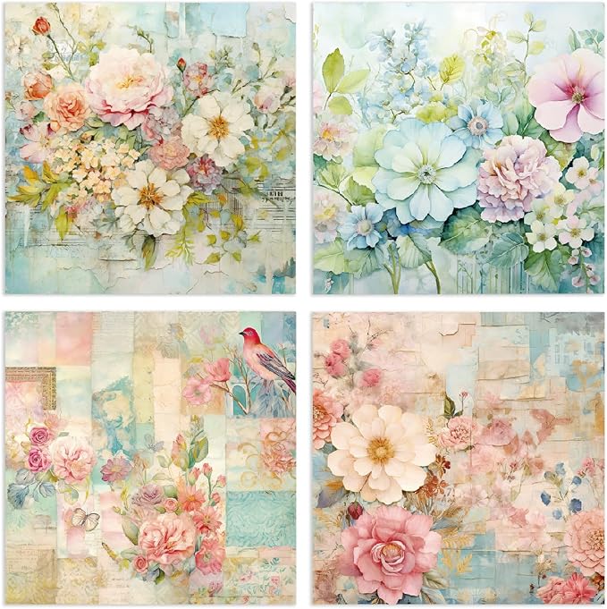 YASMEN 24 Sheets Scrapbook Paper Pads, 6X6 Single-Sided Cardstock Paper - Image 4